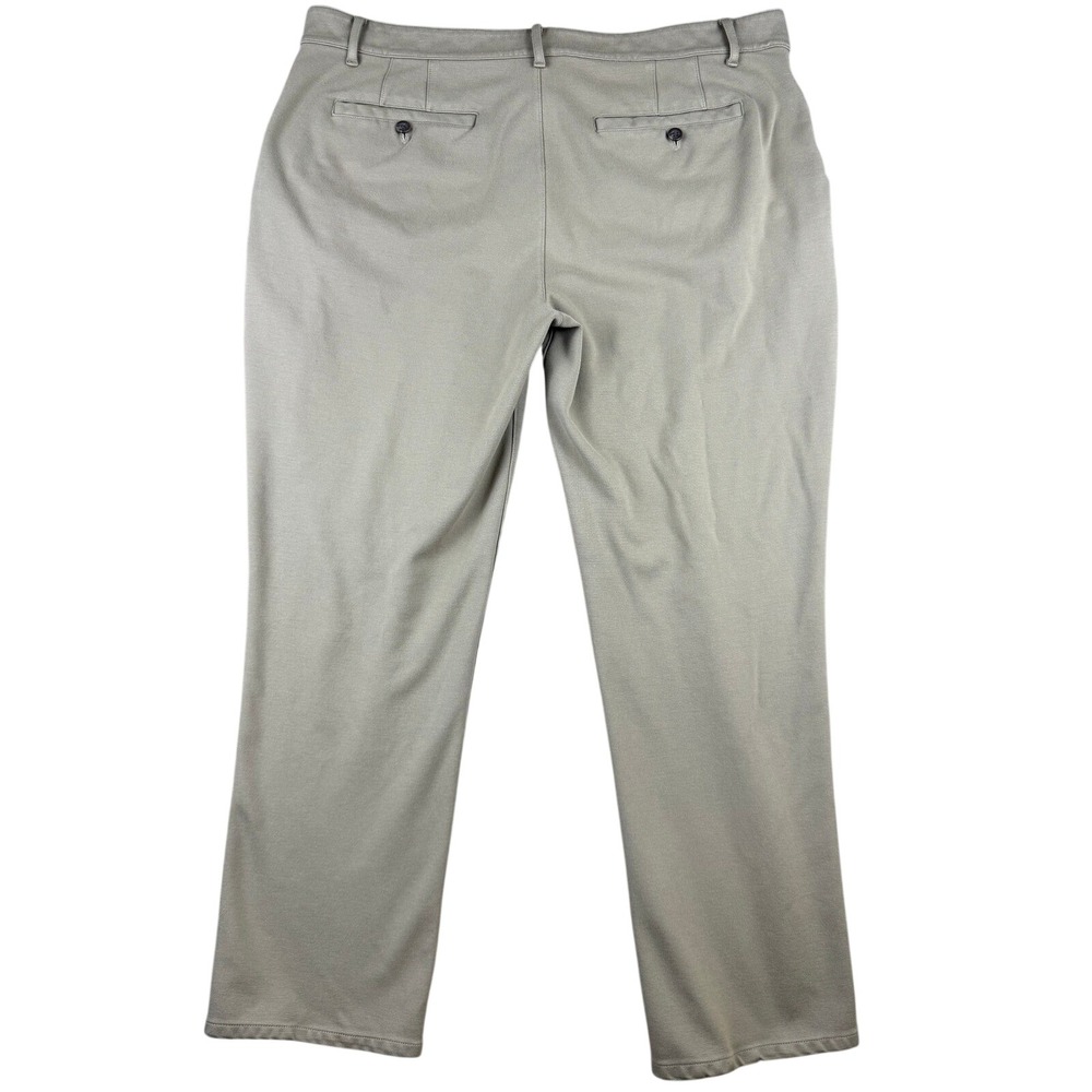 True Classic Mens Chino Pants 40 Tan Stretch Rayon Nylon Trousers 105-9193
